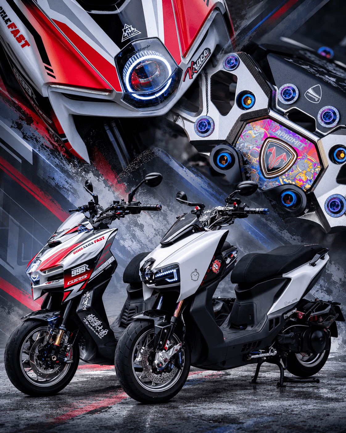 SYM MMBCU 曼巴車友-猛禽把手實裝