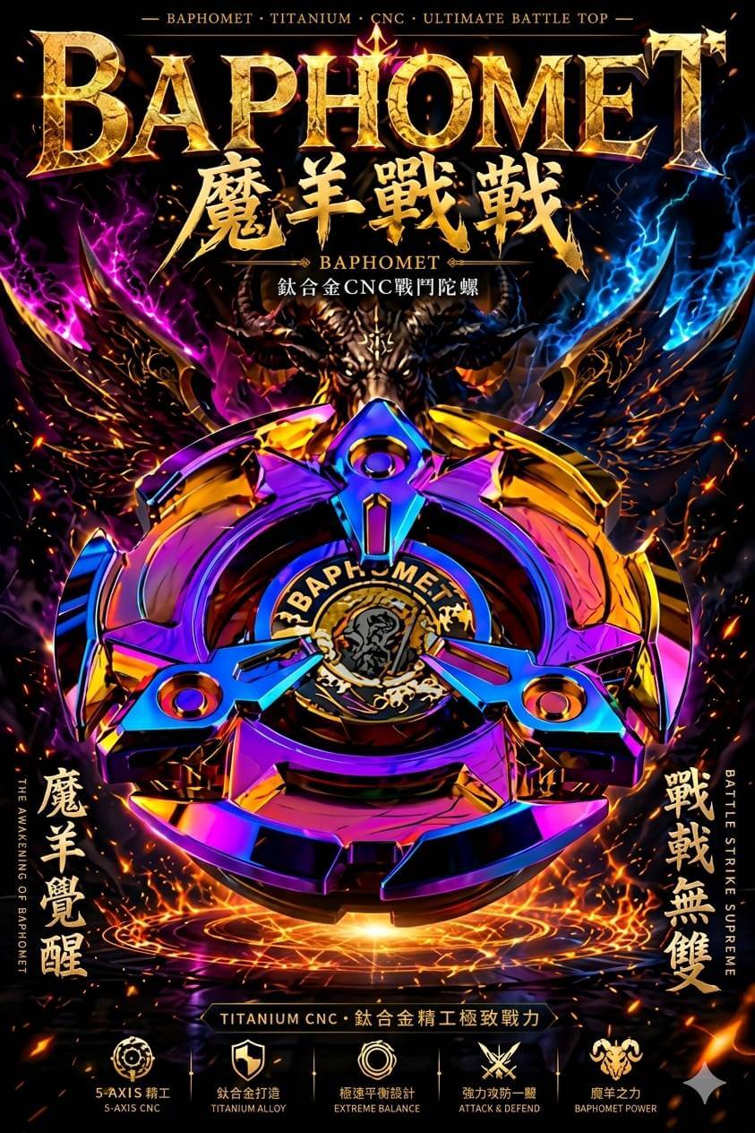巴風特 鈦合金戰鬥陀螺-煉獄戰刃 (X世代適用)