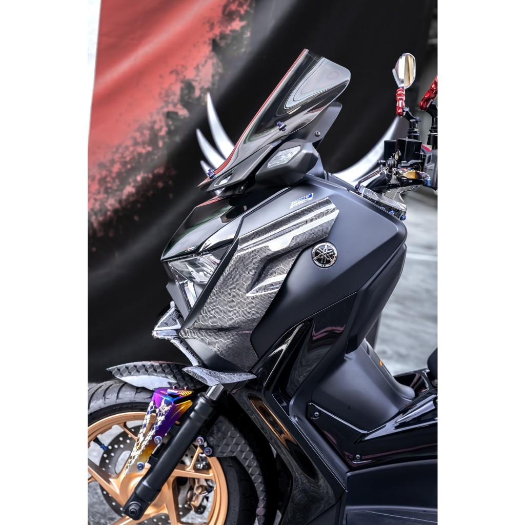 鈦合金分離式卡夢前土除