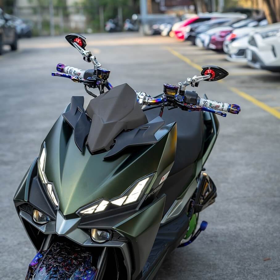 鋁合金陽極萬向搭配後照鏡_小火箭版