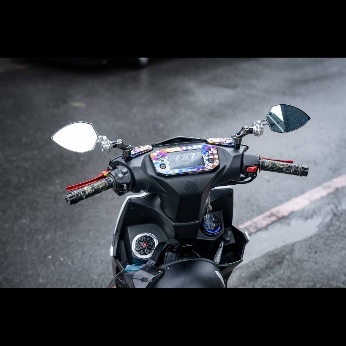 鋁合金小火箭款+手裡劍V2後照鏡