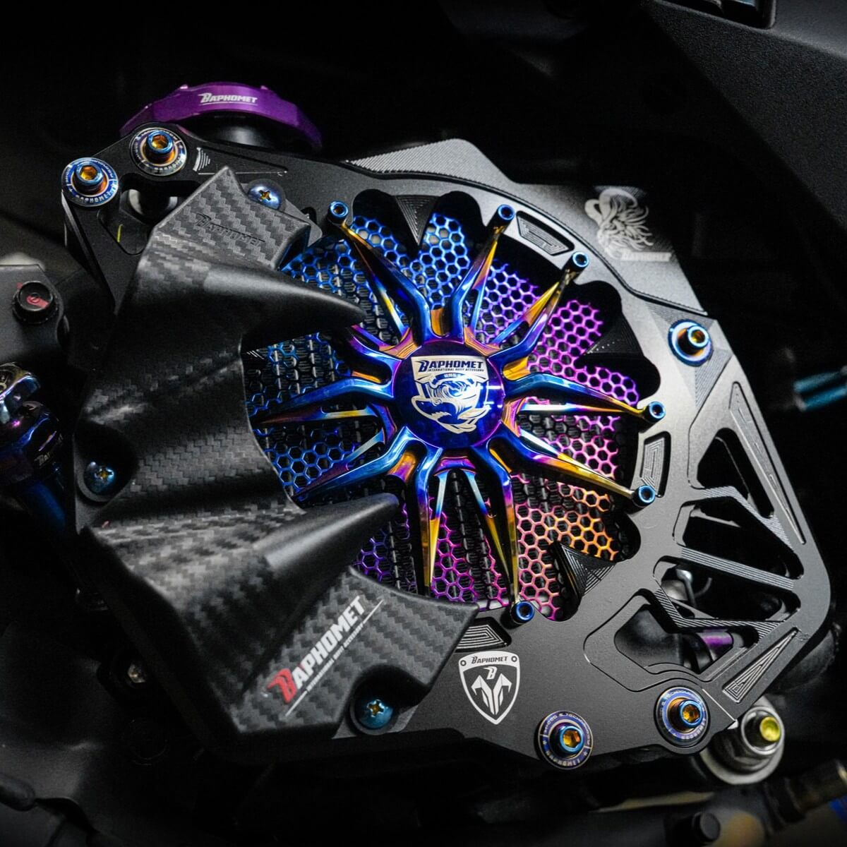 鋁合金五爪造型水箱蓋_三陽JET適用