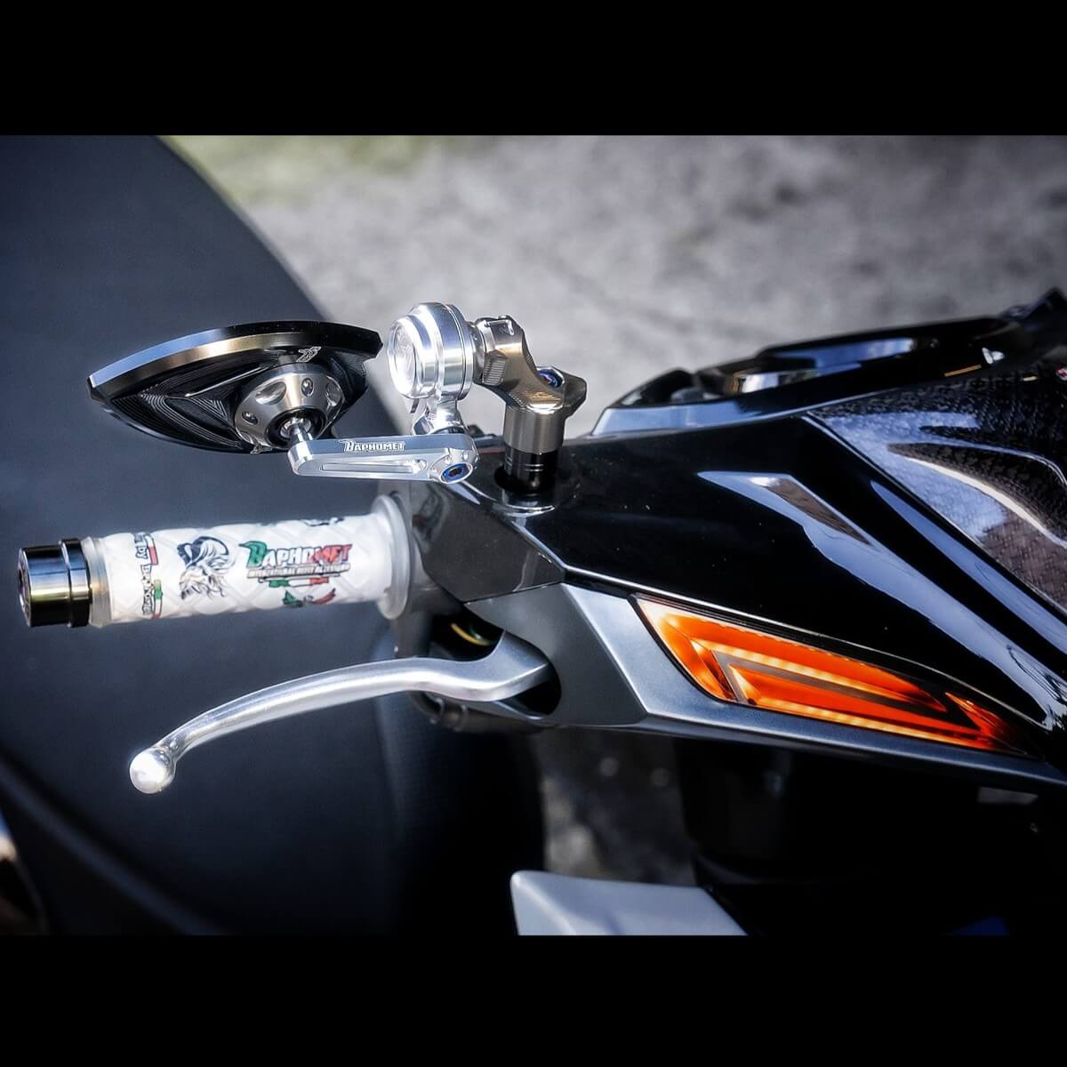 鋁合金陽極萬向搭配後照鏡_小火箭版