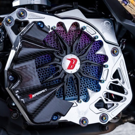 鋁合金五爪造型水箱蓋_山葉水冷適用