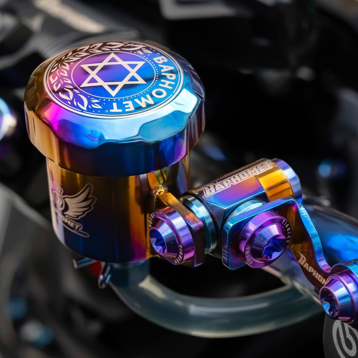 鈦合金煞車油杯含蓋子