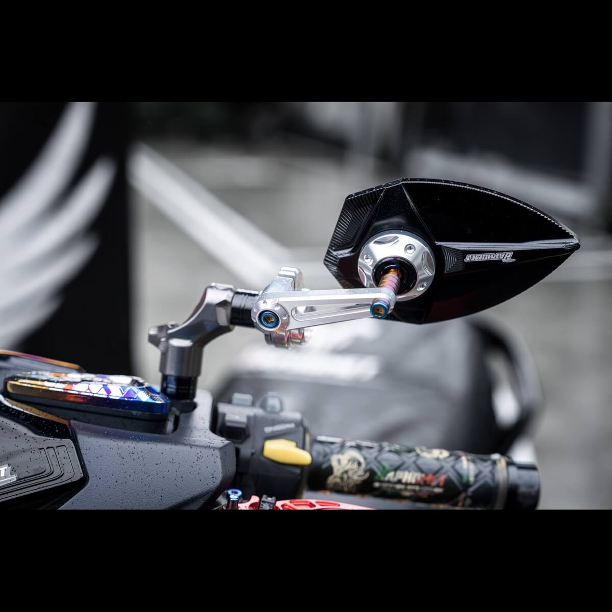 鋁合金小火箭款+手裡劍V2後照鏡