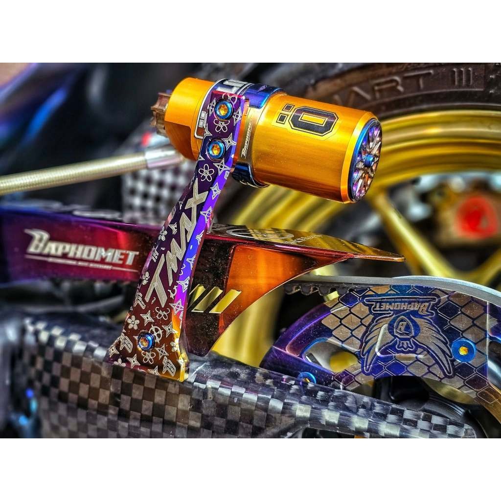 鈦合金OHLINS雙氣瓶支架