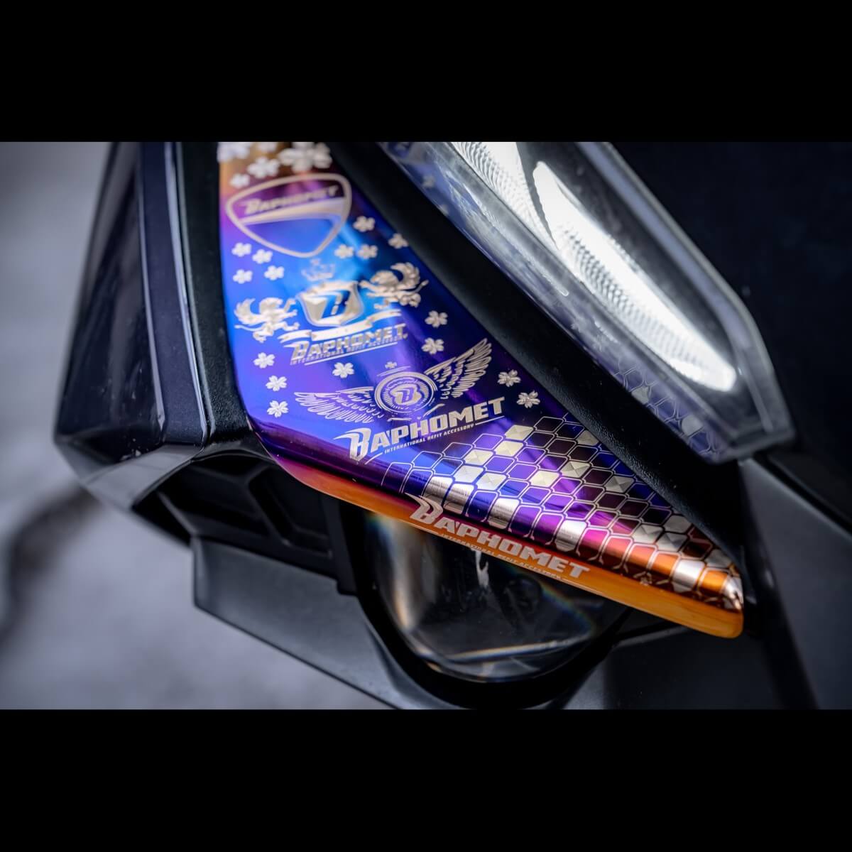 鈦合金車頭內風翼貼片