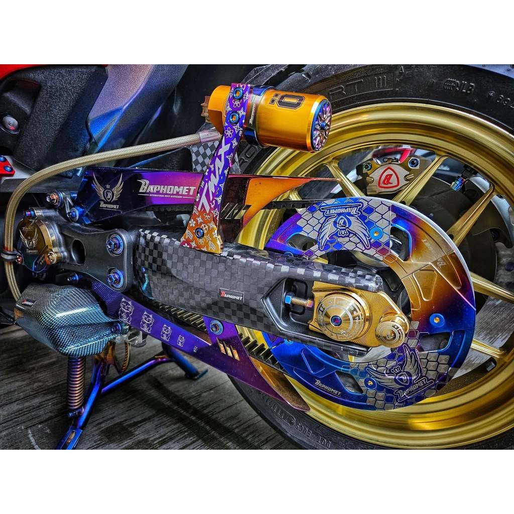 鈦合金OHLINS雙氣瓶支架