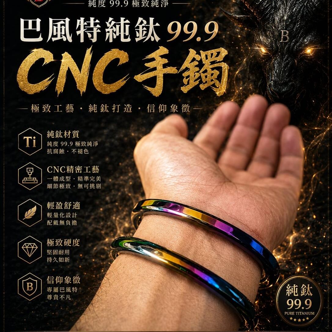 鈦合金CNC手鐲