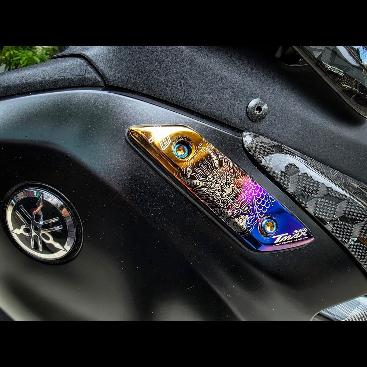 鈦合金後照鏡裝飾蓋