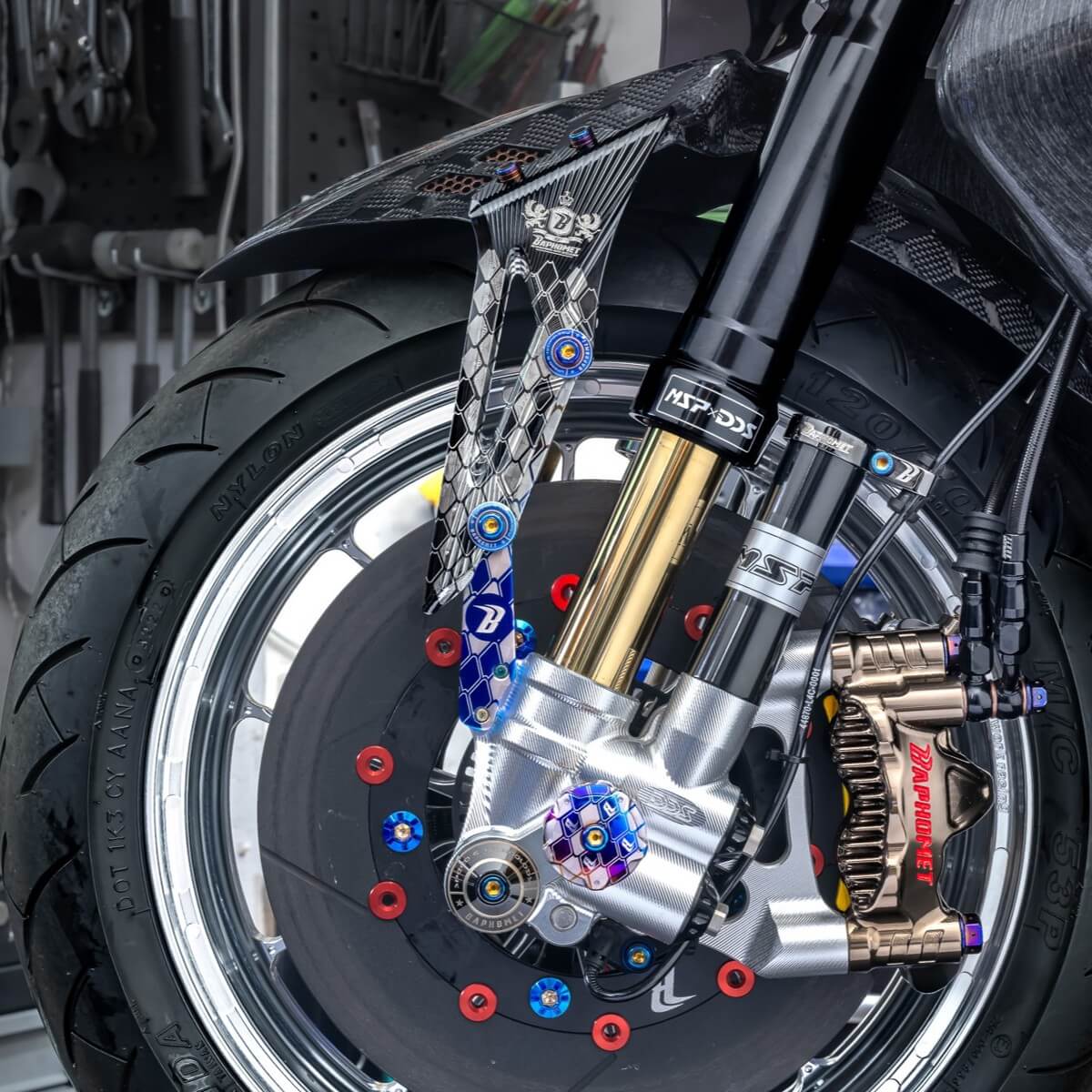 鈦合金CNC分離式前土除_碳纖維版本