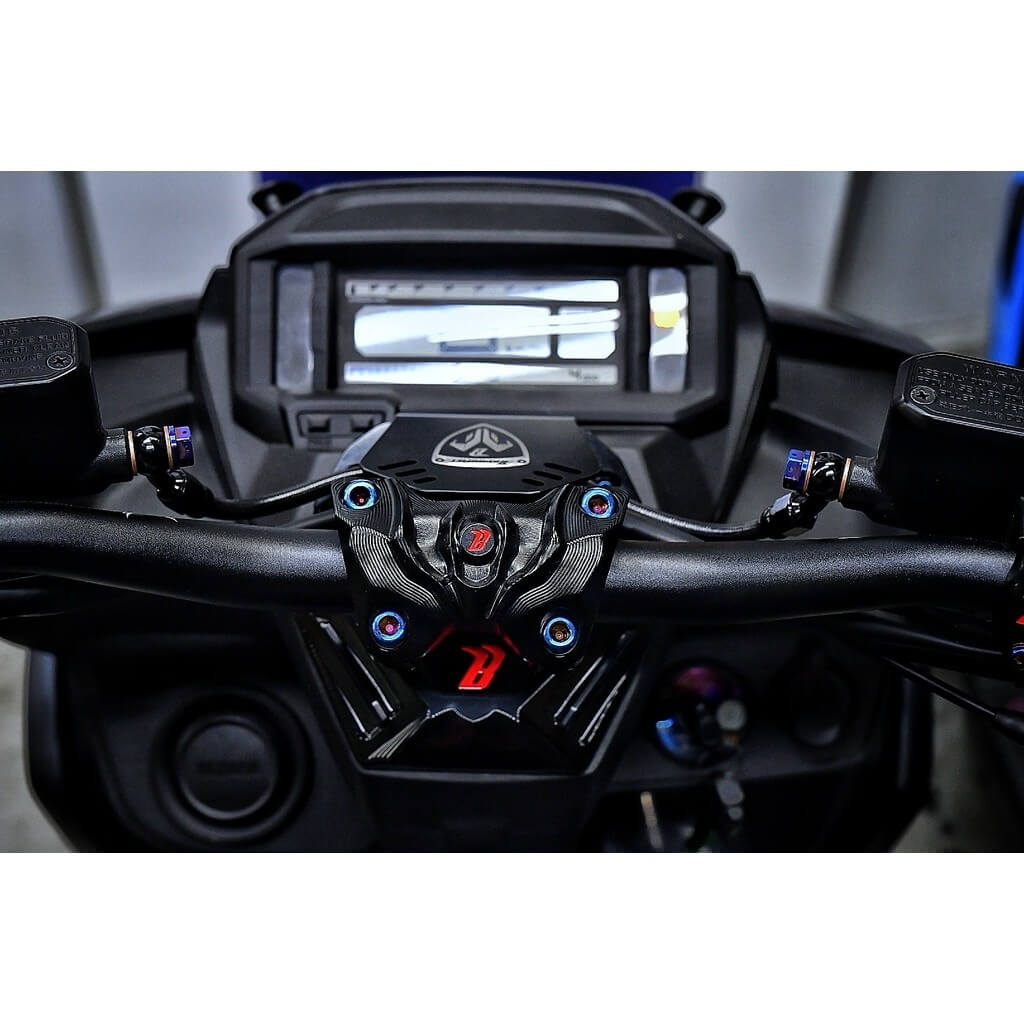 鋁合金陽極凹字點漆龍頭座