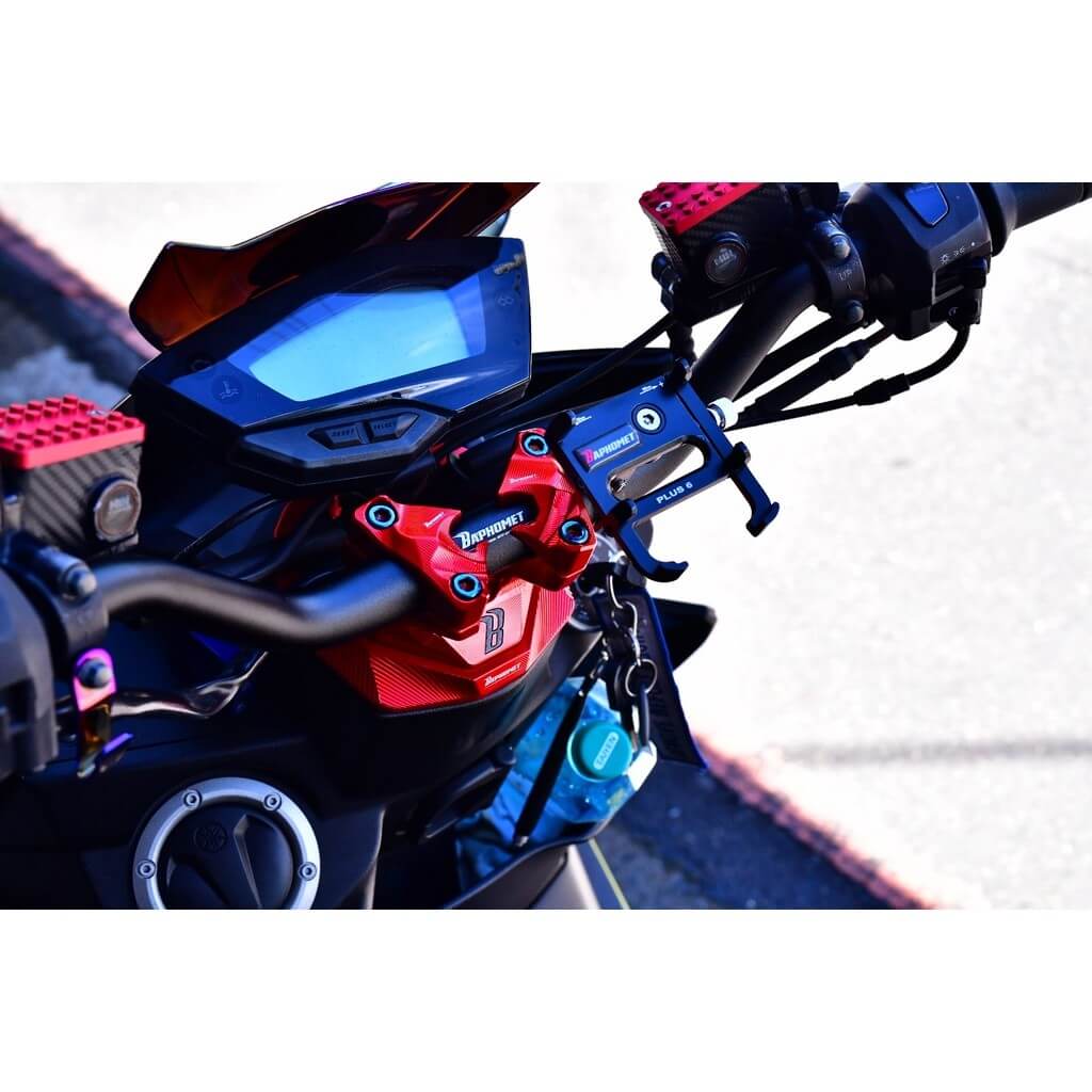 鋁合金陽極凹字點漆龍頭座