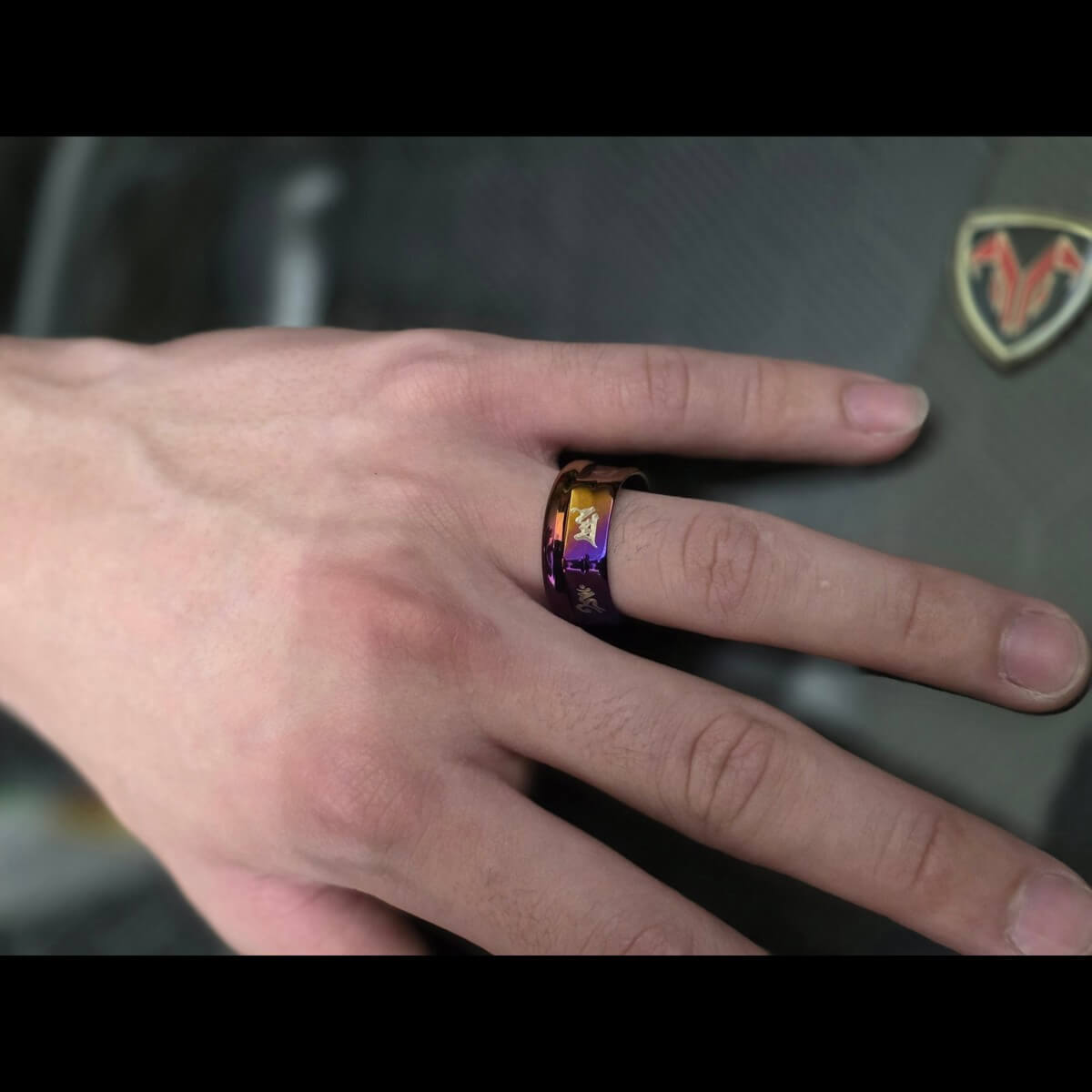 鈦合金螺帽造型戒指