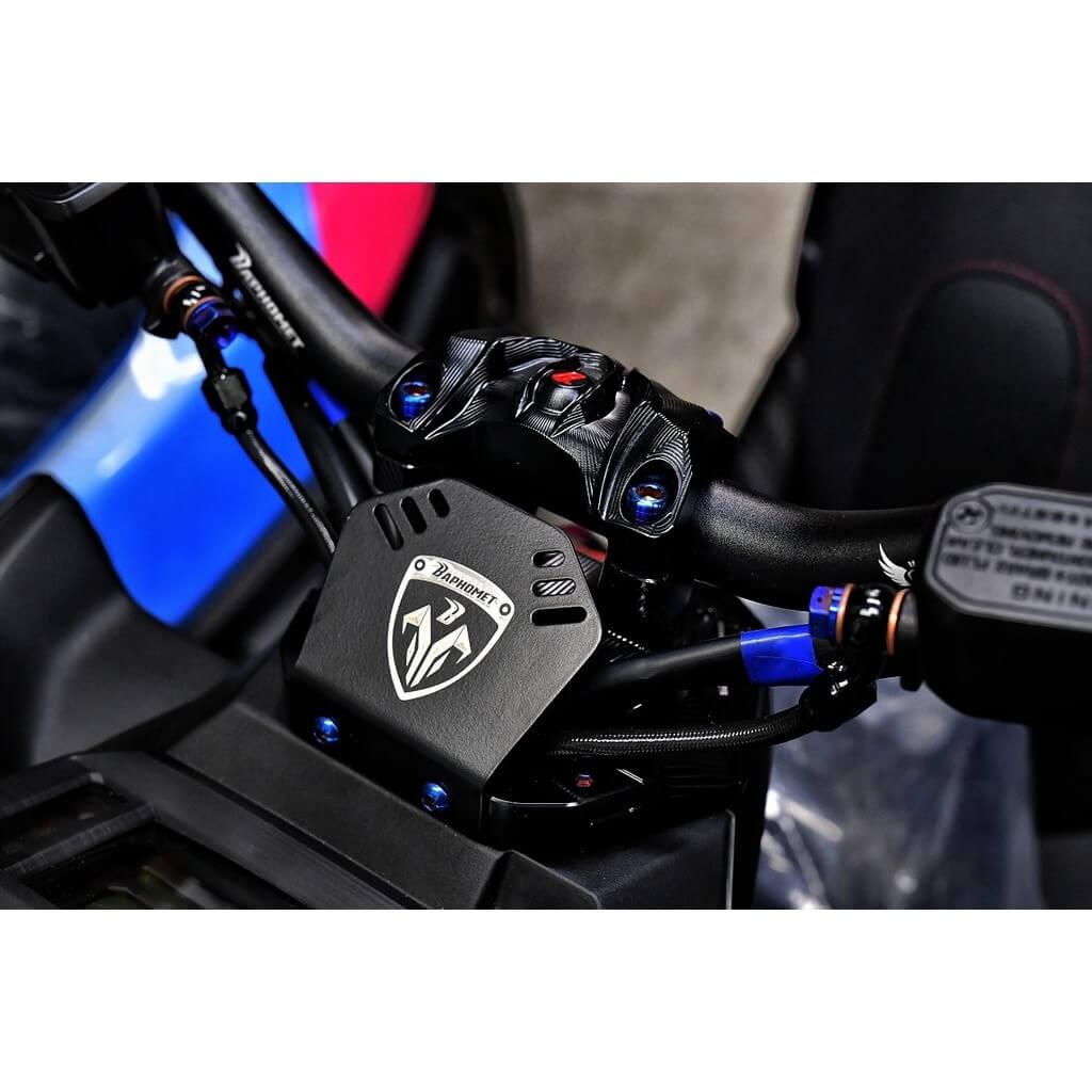 鋁合金陽極凹字點漆龍頭座