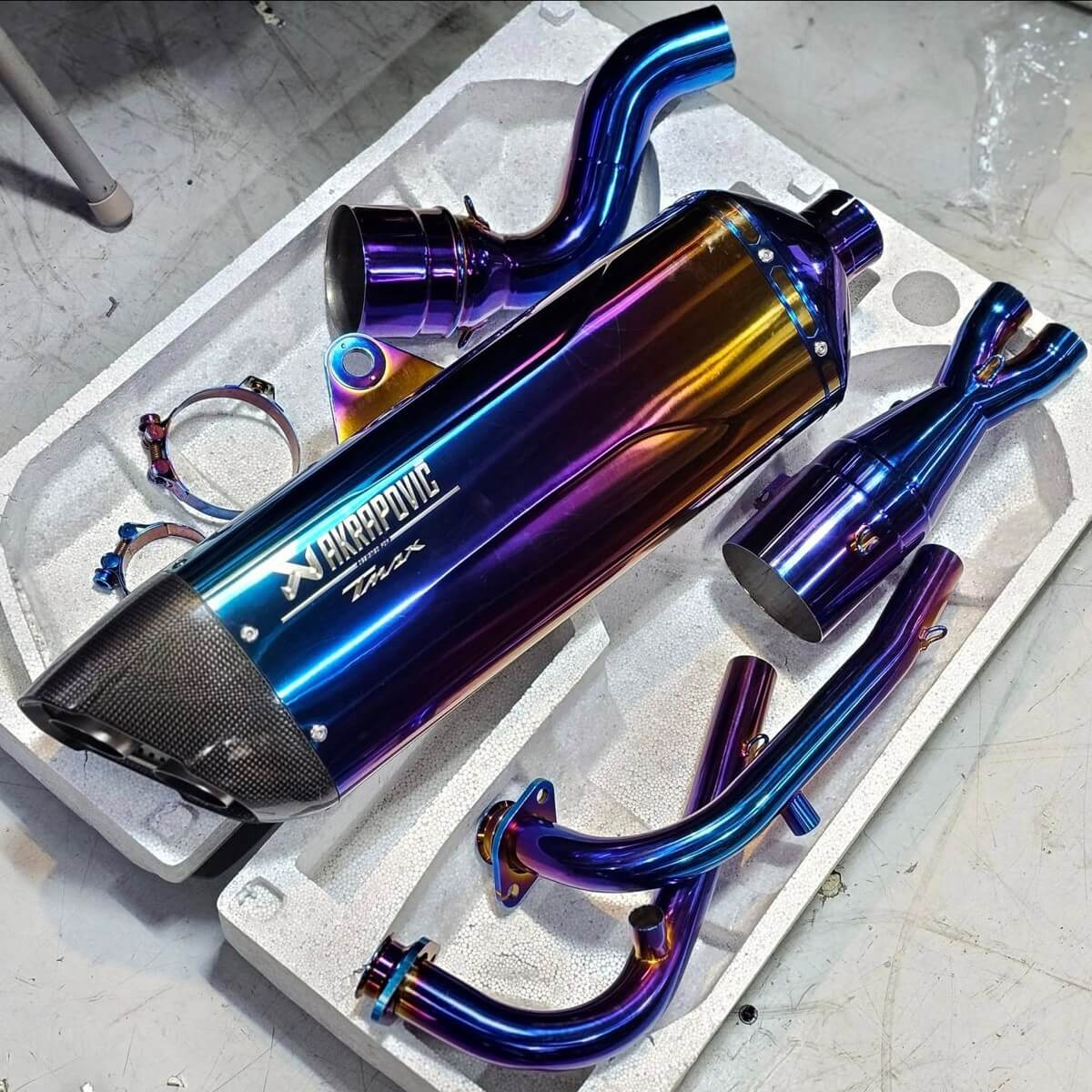 AKRAPOVIC 蠍子新雙孔排氣管 (特製版)