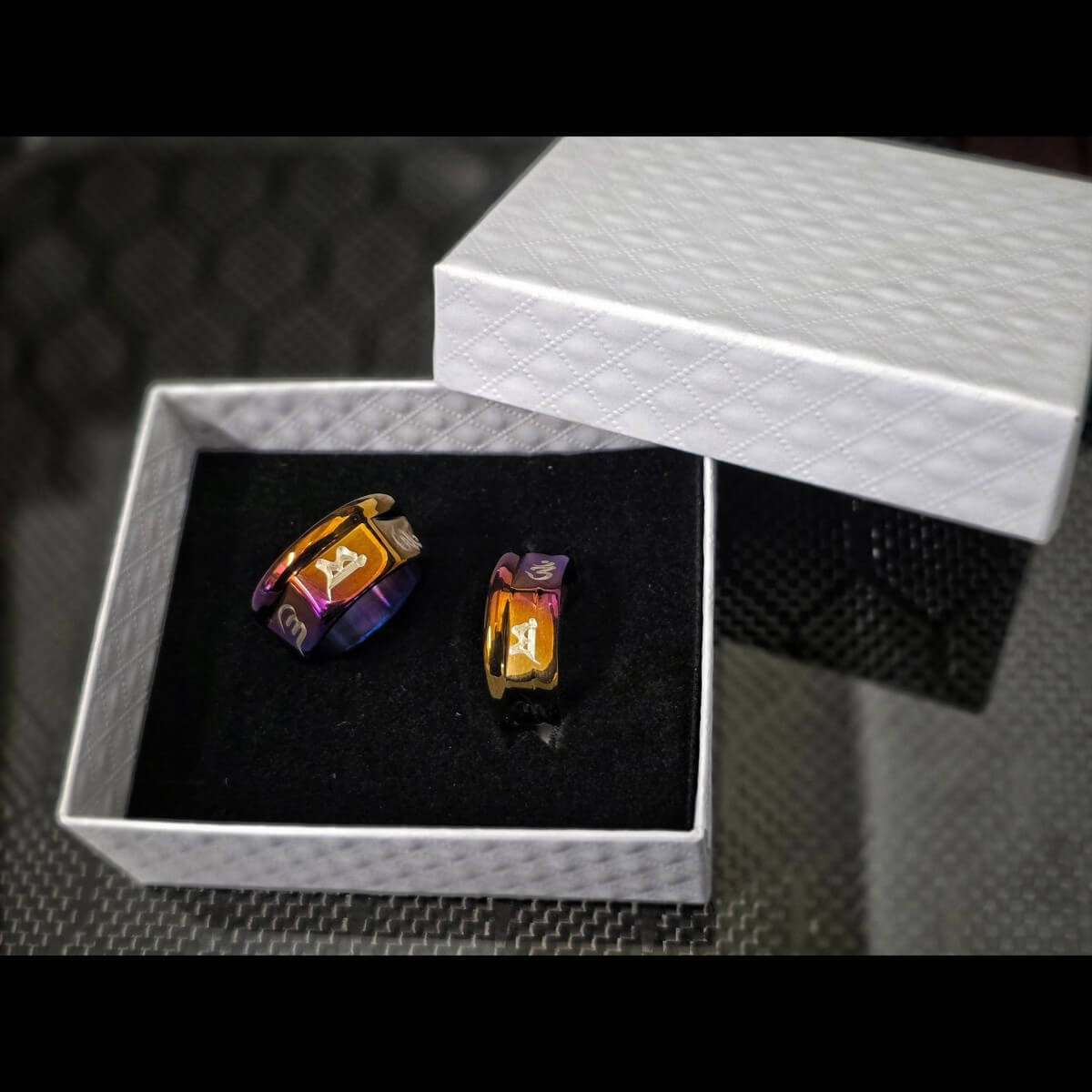 鈦合金螺帽造型戒指