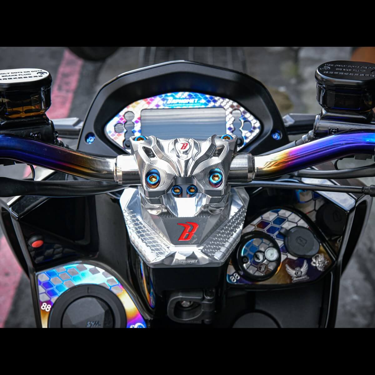 鈦合金/碳纖維 儀表裝飾貼片