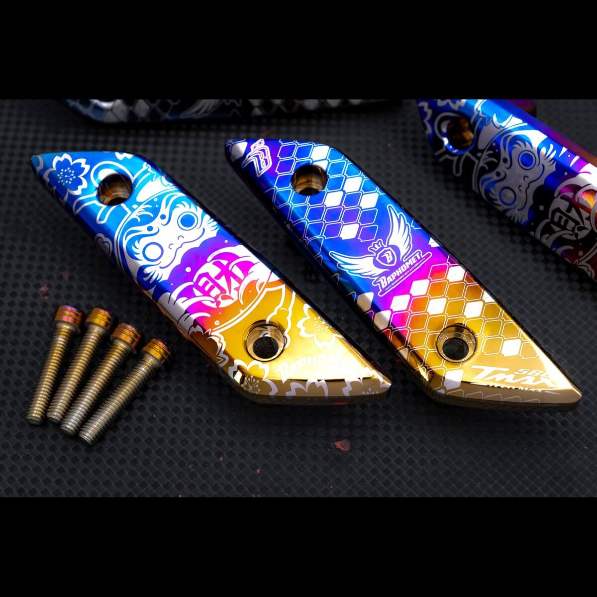 鈦合金後照鏡裝飾蓋