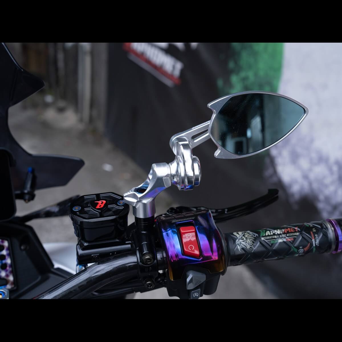 鋁合金陽極萬向搭配後照鏡_小火箭版