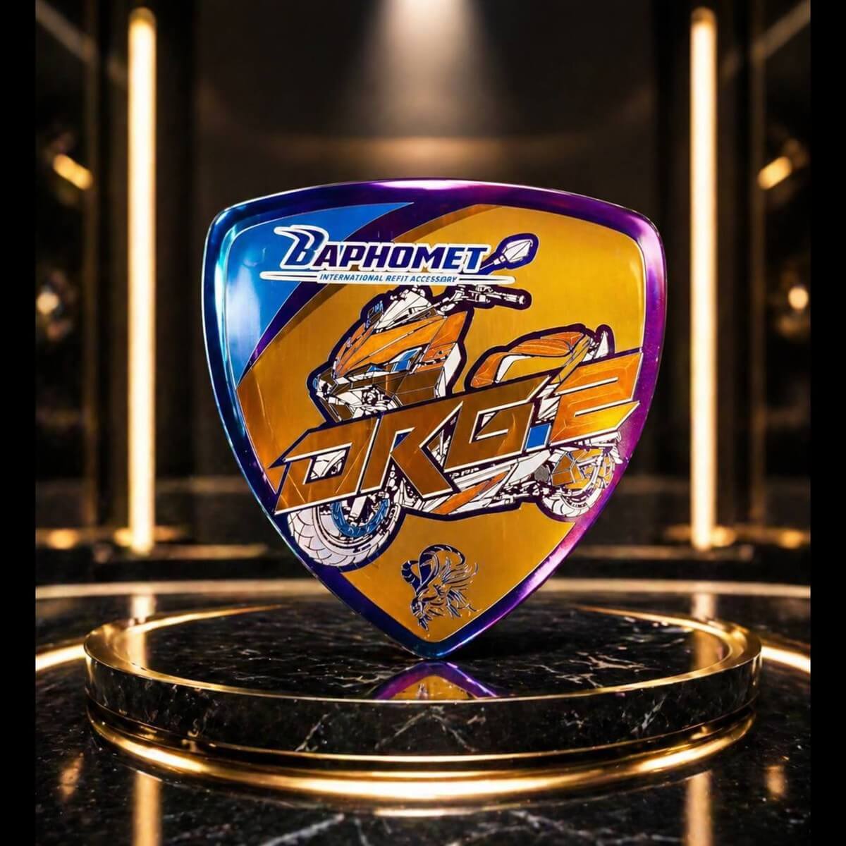 鈦合金盾形彩雕鈦片