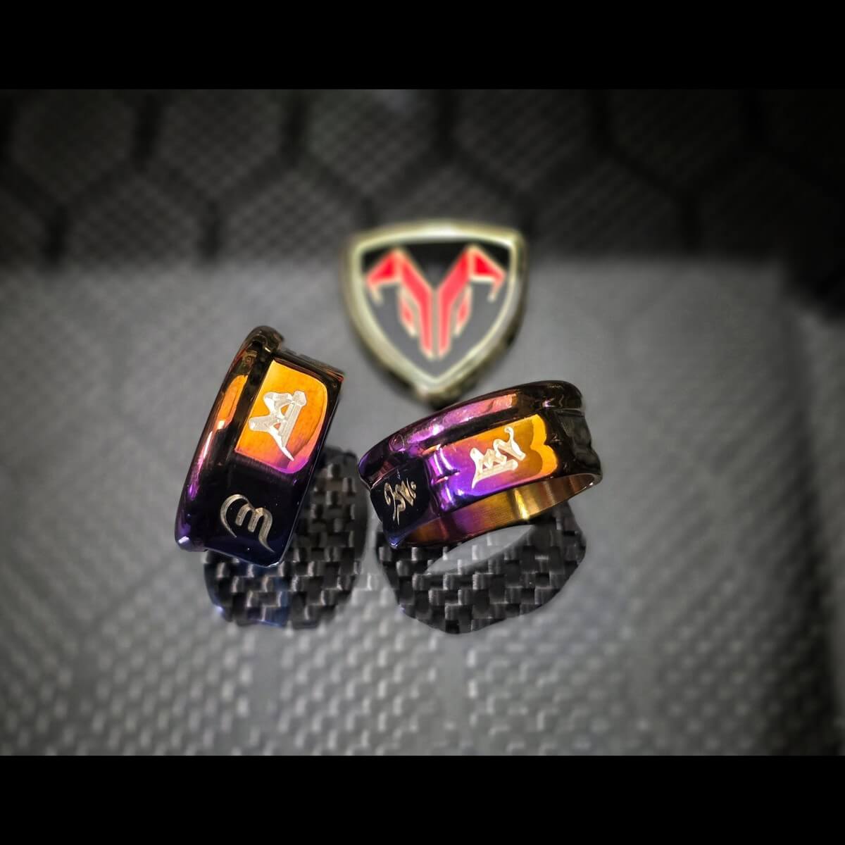 鈦合金螺帽造型戒指