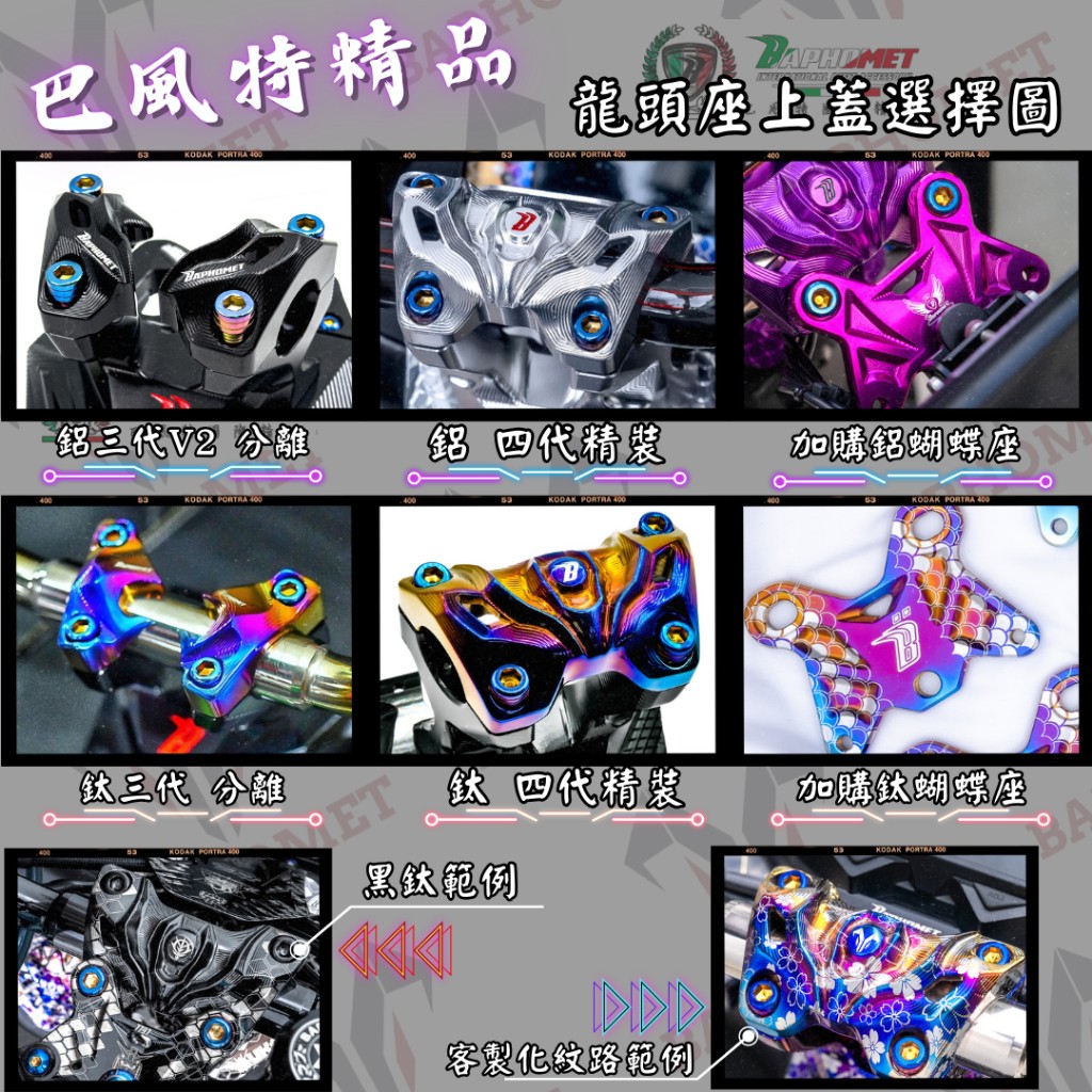 巴風特龍頭把座上蓋_單買