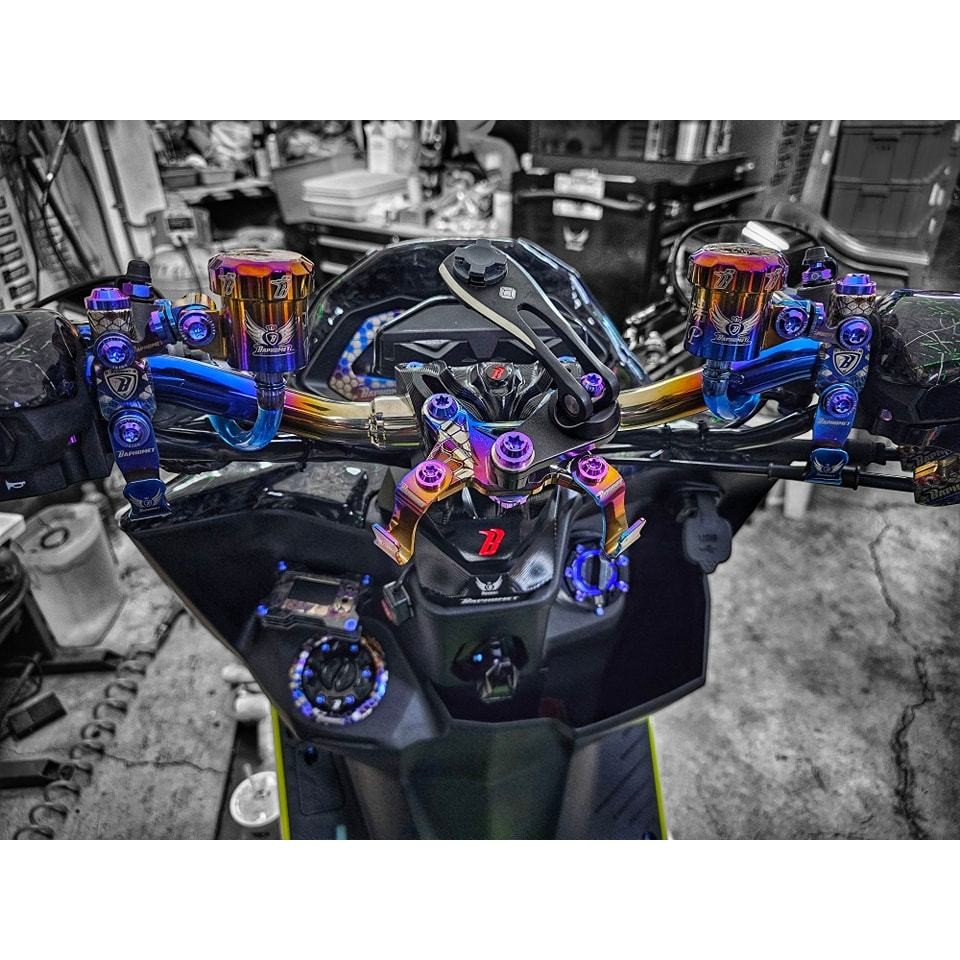  鈦合金油箱裝飾外環_光陽適用