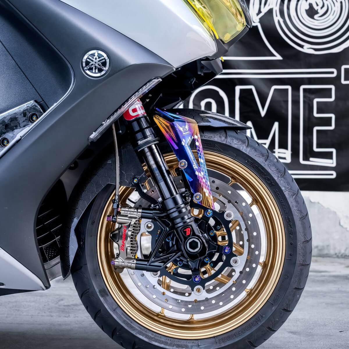 鈦合金分離式卡夢前土除