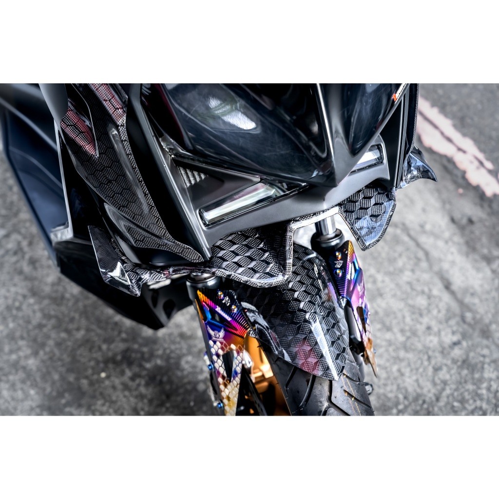 鈦合金分離式卡夢前土除