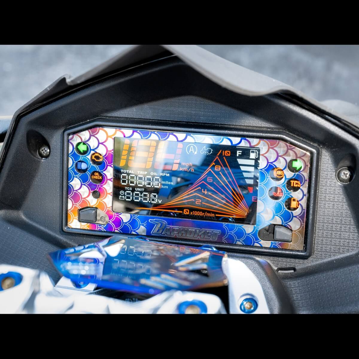 鈦合金/碳纖維 儀表裝飾貼片