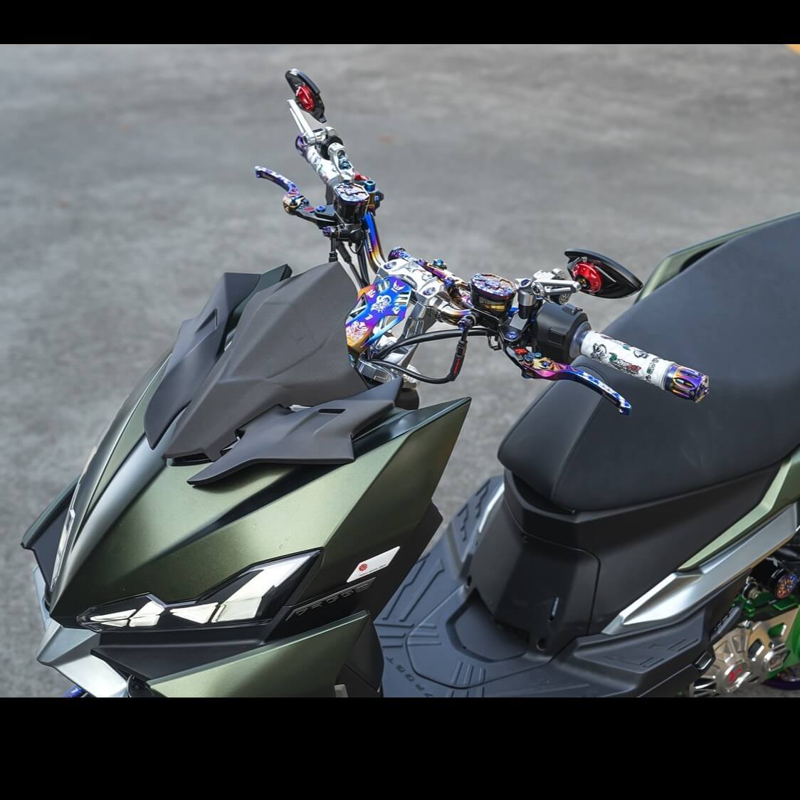 鋁合金陽極萬向搭配後照鏡_小火箭版