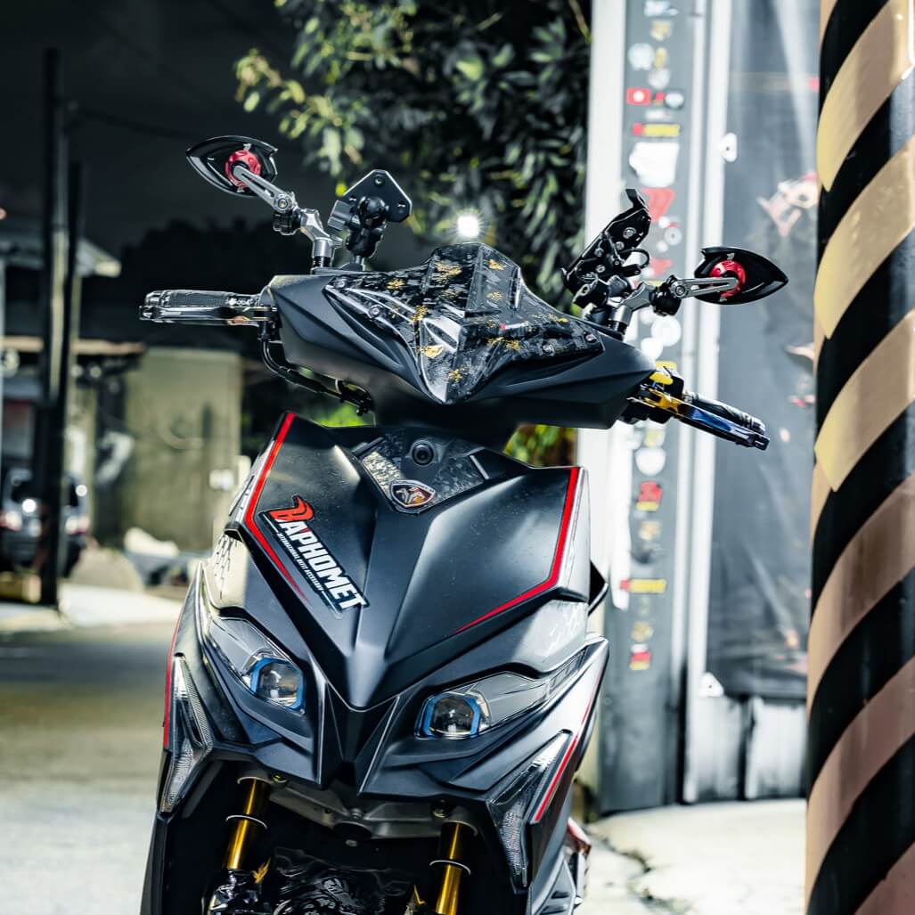 鋁合金陽極萬向搭配後照鏡_小火箭版