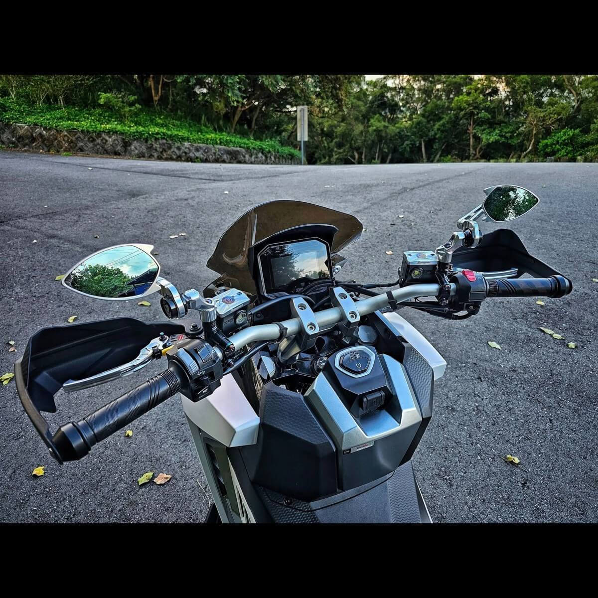 鋁合金陽極萬向搭配後照鏡_小火箭版