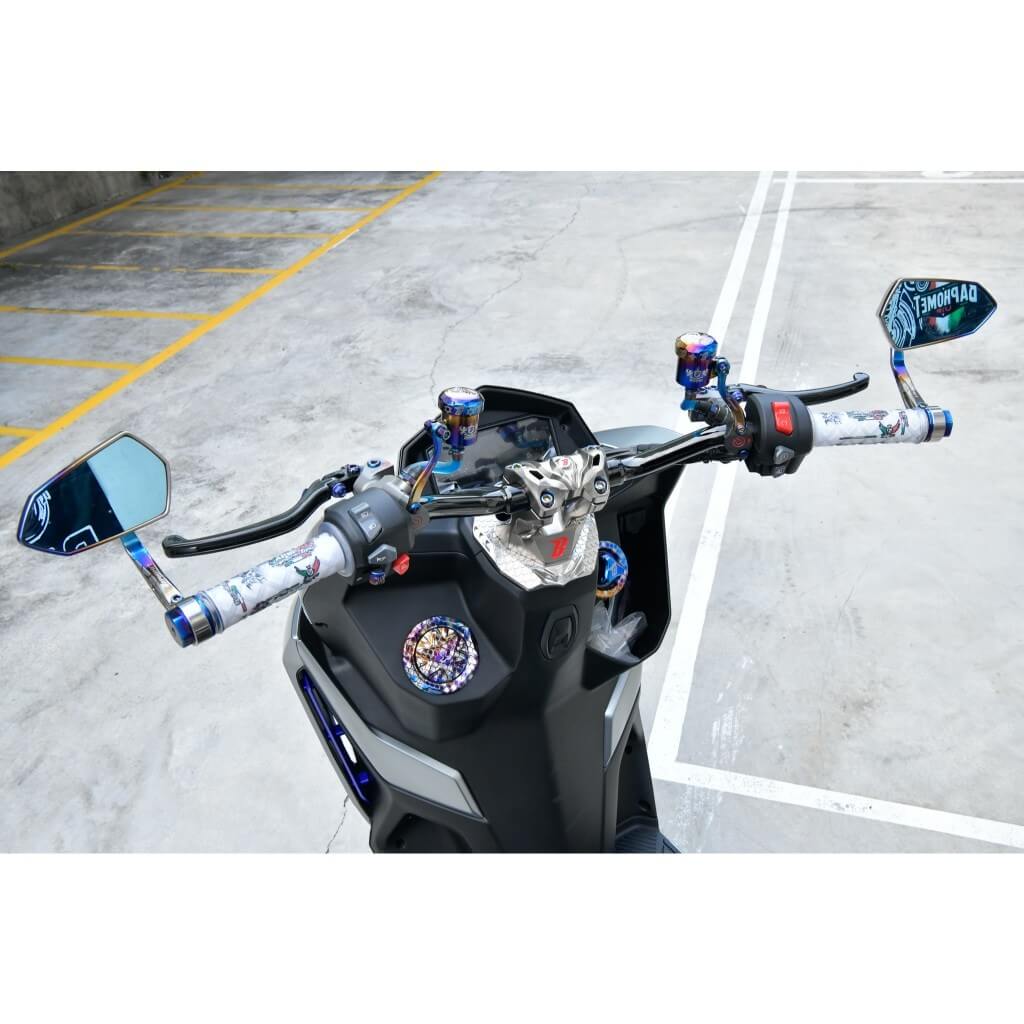 鋁合金陽極凹字點漆龍頭座