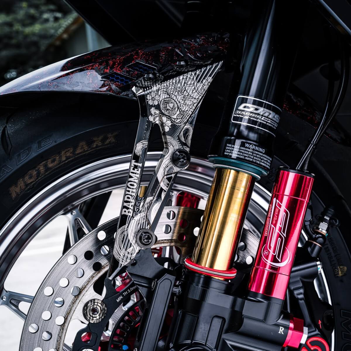 鈦合金CNC分離式前土除_碳纖維版本