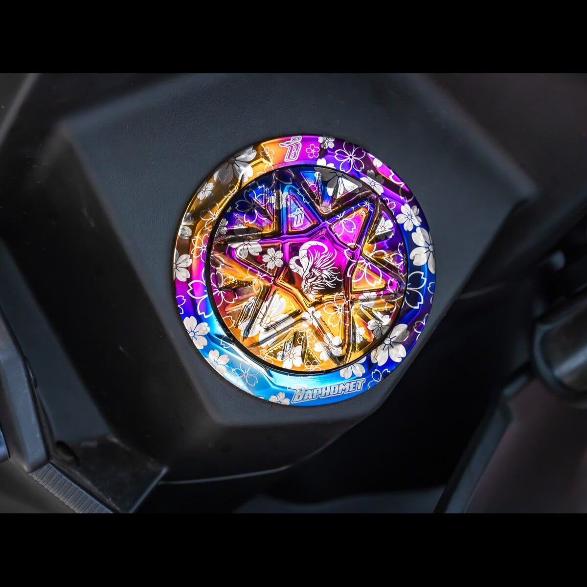 鈦合金魔法陣油箱蓋_光陽車系適用