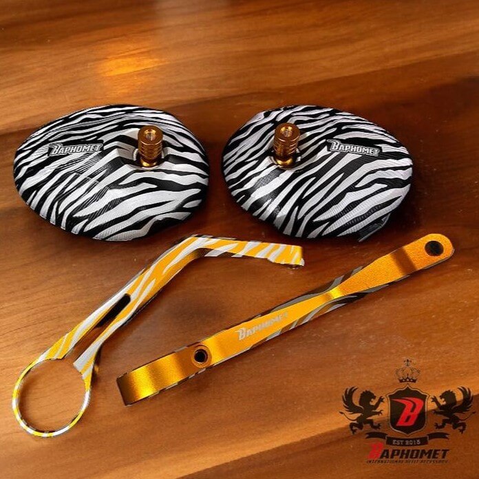 鋁合金貝殼樣式端子後照鏡_藍鏡