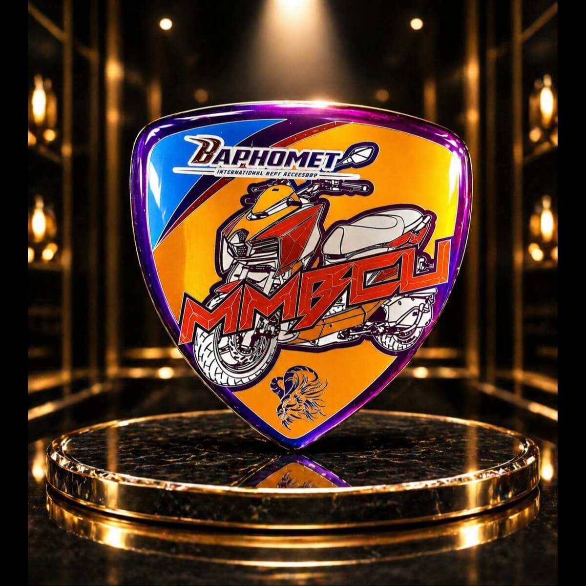 鈦合金盾形彩雕鈦片