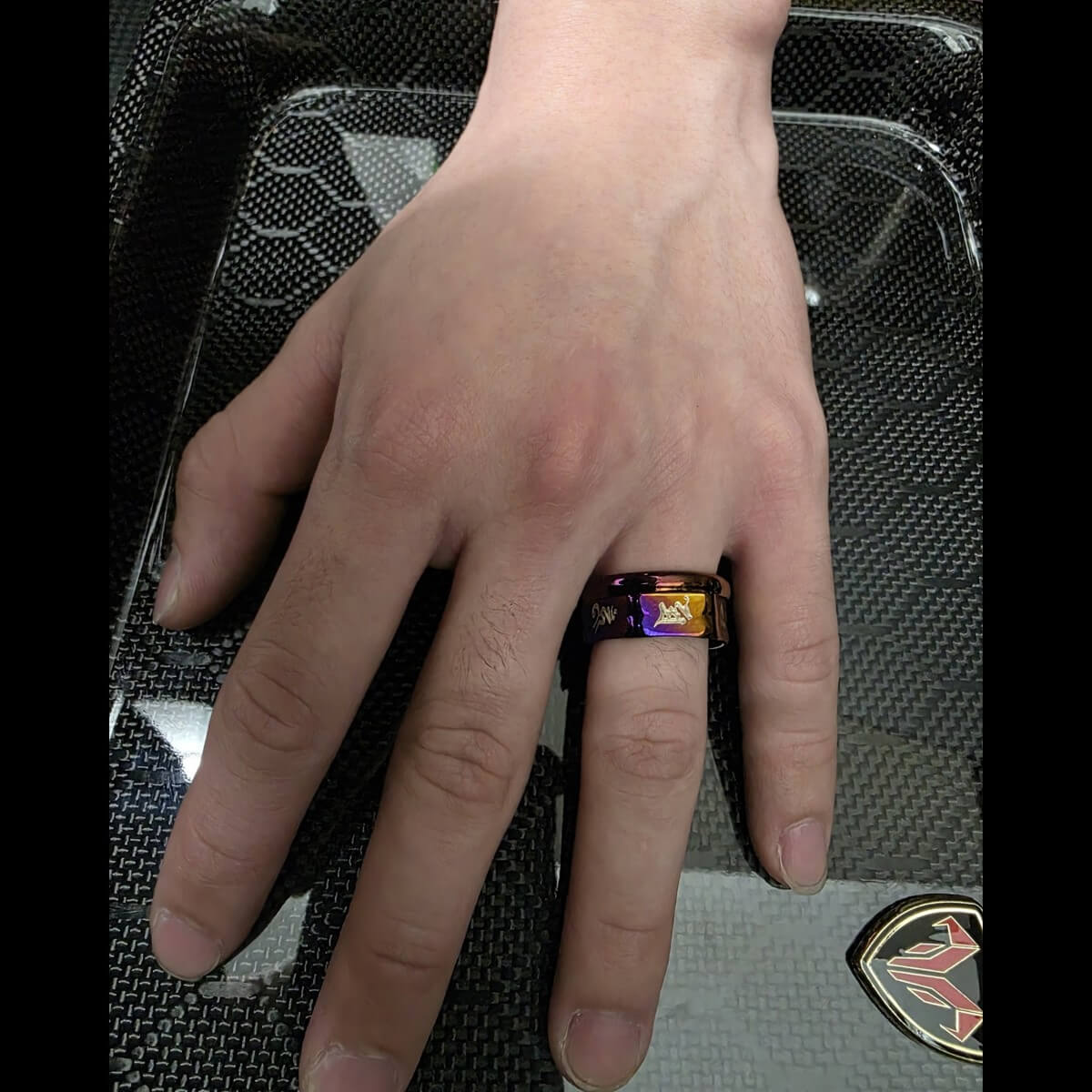 鈦合金螺帽造型戒指