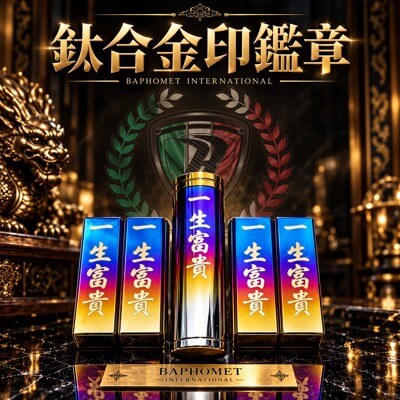 鈦合金印鑑章 (圓形、方形)
